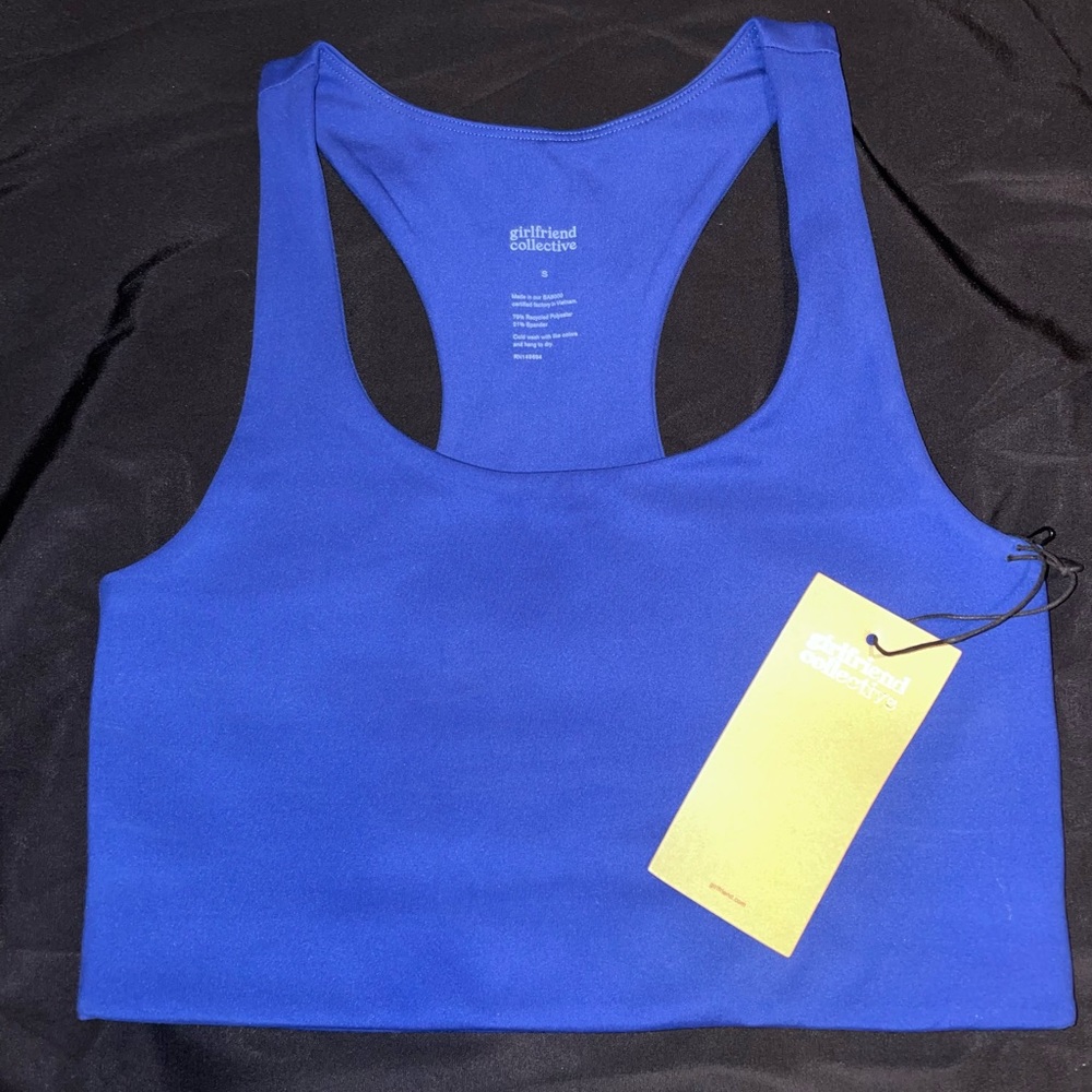 NWT Girlfriend Collective Paloma Bra, Small, Sodalite Blue